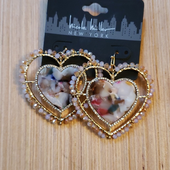 Nicole Miller Jewelry - NWT Beautiful Nicole Miller Heart earrings
